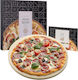 Gourmeo Pizza Baking Plate with Stone Grill Surface 35x35x1.5 cm