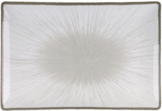 Bormioli Rocco Rectangular Serving Platter Porcelain Gray 27x16cm