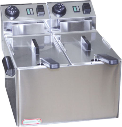 Berto's Ηλεκτρική Φριτέζα Διπλή 3kW Χωρητικότητας 2x4lt Fe 44 - Cf