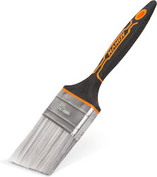 Gekrümmter Pinsel 2,5 Zoll 63 Mm Ergonomischer Kunststoffgriff Waschbarer Lack Lasur Fleck