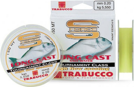 Πετονιά Trabucco S-force Long Cast 300m Χρωμα Κιτρινο Μεγεθος 0.400
