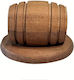 Wooden Barrel-Shaped Smoker Drinks