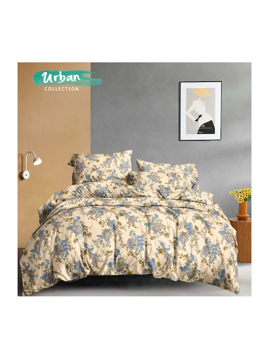 Set Double Quilt 220x240cm Super Multicolour 4 Pieces 250 GSM