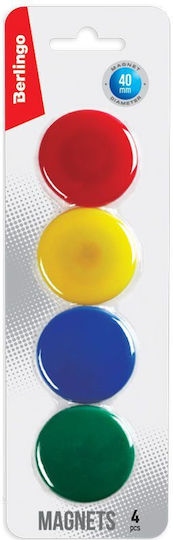 Runde Magnete Mit 40mm Durchmesser 4 Stück Bunt Berlingo