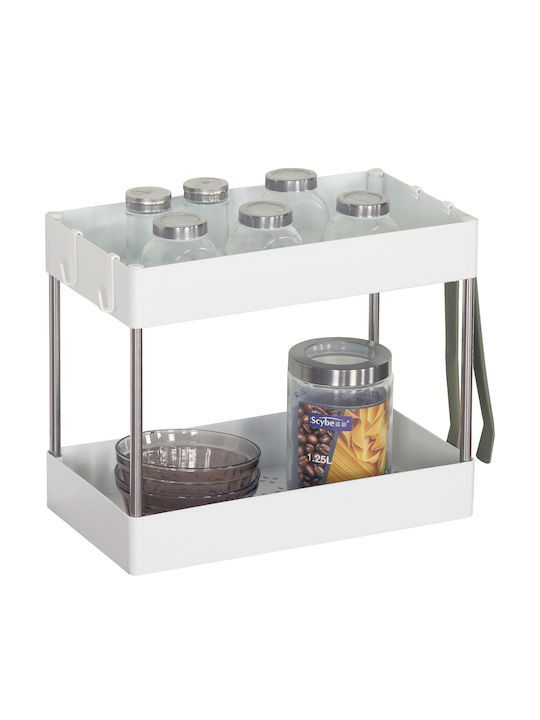 ArteLibre Tabletop Plastic Rack 40x22x31cm White