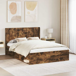 vidaXL Wooden Brown Bed Headboard 166.5x100cm