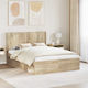 vidaXL Wooden Brown Bed Headboard 166.5x100cm