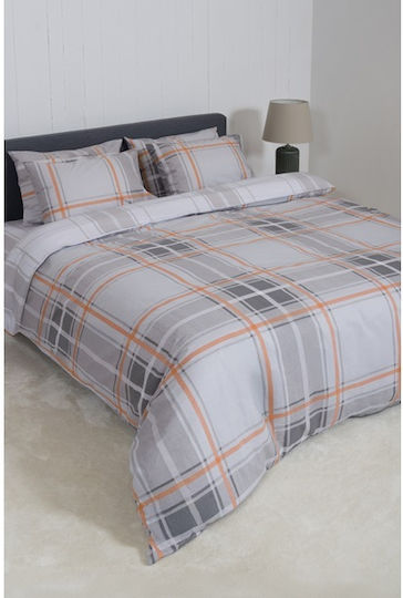 Viokarpet Duvet Cover Naf Naf Summit 153 Andes Orange Set Duvet Cover Single