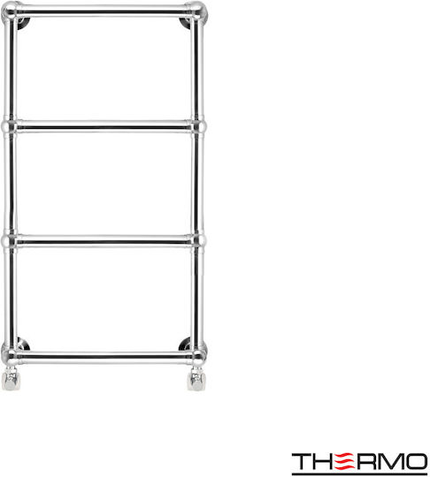 Thermo Релса За Кърпи За Баня 88x900 Сребрист