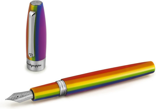 Montegrappa Fortuna Πένα Γραφής από Ατσάλι Rainbow