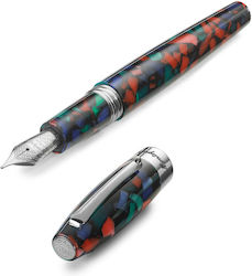 Montegrappa Fortuna Mosaico Πένα Γραφής με Μπλε Μελάνι