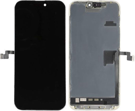 Ecran OLED Soft cu Mecanism Tactil pentru Apple iPhone 16 Pro Max (Negru)