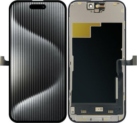 Екран FHD със сензорен механизъм за iPhone 15 Pro (Златист)
