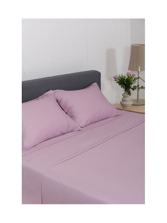 Biokarpet Σετ Σεντόνια Naf Naf Unique Lilac-σετ Σεντόνια Μονά