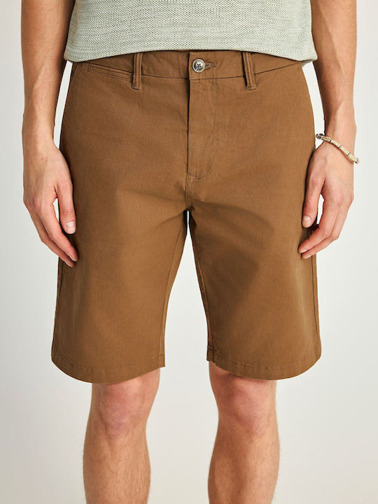 Funky Buddha Men's Chino Bermuda Brown