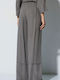 Women's High Rise Linen Pantaloons with Rubber Band in Regular Fit Petra