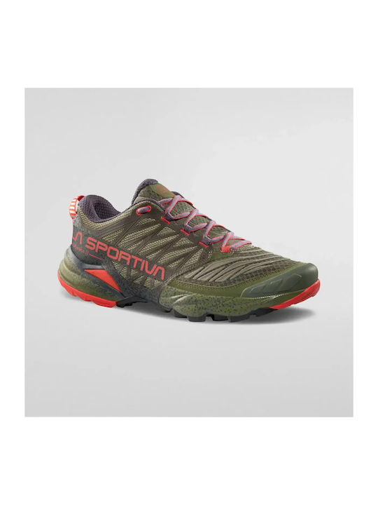 Akasha Ii Men's Trail Running Sport Shoes Cypress / Mountain Red