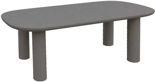 Masă de Sufragerie din Beton Gri 200x100x75 cm