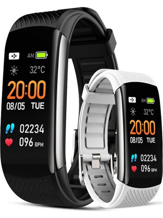 Giewont Gw200-2 Black White Smartwatch 2 Straps