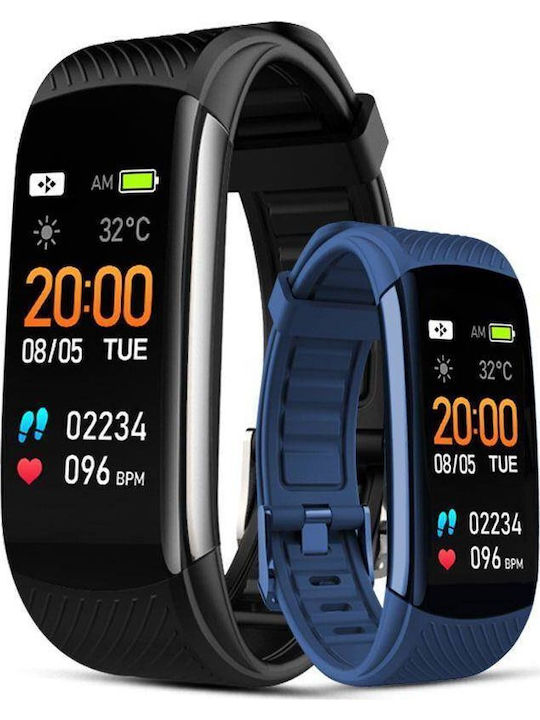 Giewont Gw200-6 Smartwatch Negru Bleumarin 2 Curele
