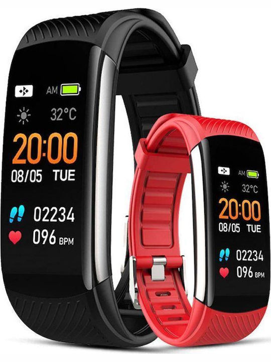 Giewont Gw200-1 Black-red Smartwatch 2 Straps