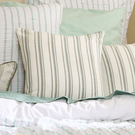 Sofa Cushion A-s Groove From 100% Cotton Green 40x40cm