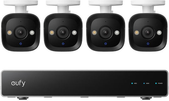 Eufy Eufy Kameraüberwachungssystem 4 IP Kameras 8MP mit NVR Rekorder