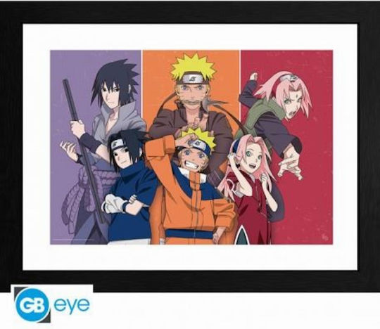 Naruto Shippuden Past & Present Poster Frame 31x41cm