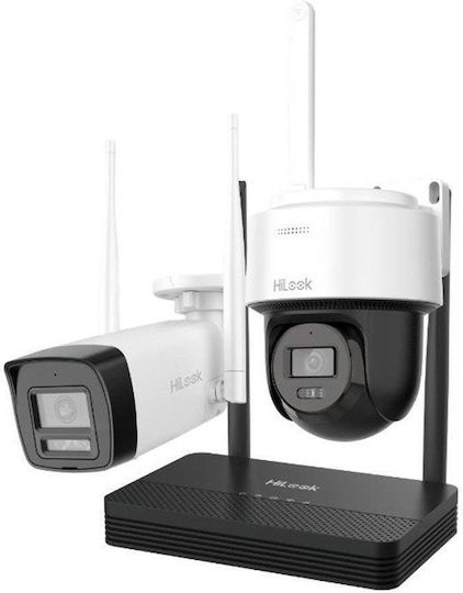 Hikvision Σύστημα Παρακολούθησης 2 Ασύρματων Καμερών IP 1080p με Καταγραφικό NVR