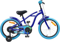 vidaXL 16" Kinderfahrrad Mountainbike Blau