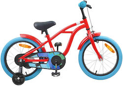 vidaXL 16" Kinderfahrrad BMX Rotes