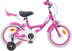 vidaXL 14" Kinderfahrrad Mountainbike Rosa