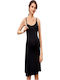 Queen Mother Maternity & Breastfeeding Nightgown Black