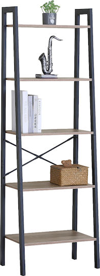 Bibliothek Tarnox Eiche/Schwarz 56x37,8x172,2cm Bibliothek Tarnox Eiche/Schwarz 56x37,8x172,2cm