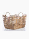 Nef-Nef Homeware Decorative Basket Wicker with Handles Brown 42.5x31x28cm