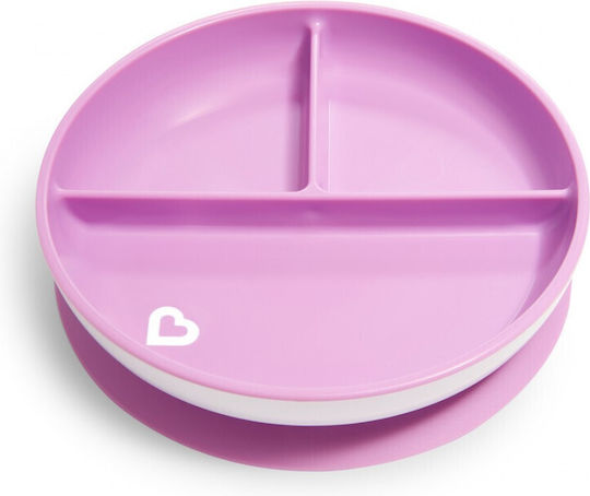 Munchkin Toddler Food Plate Stay Put Orange