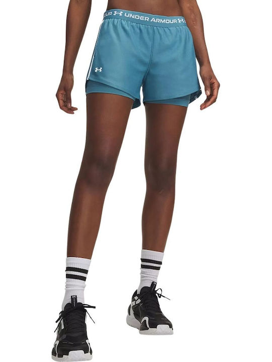 Under Armour Play Γυναικείο Αθλητικό Σορτς Πετρολ