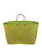 Kbas Kbas Ψάθινη Τasche Strandtasche Grün