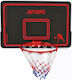Enero Basketballkorb mit Rückwand und Netz