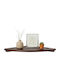 Corner Wall Shelf Dark Brown