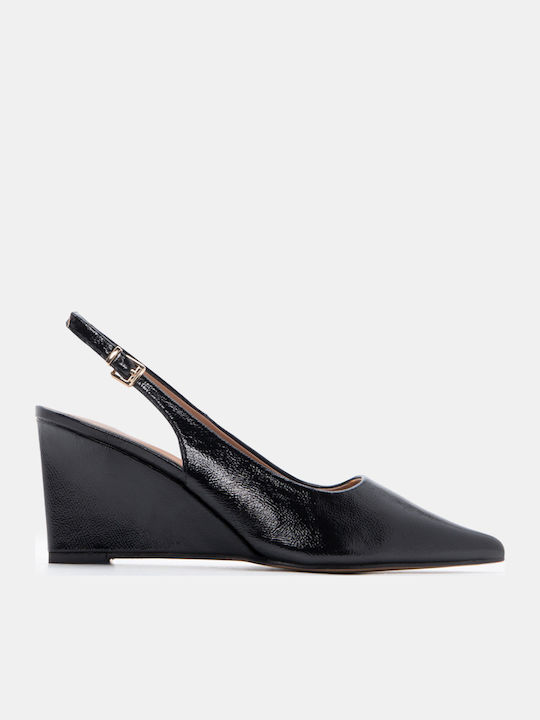 Pointed Toe Heels With Medium Heel Black