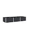 vidaXL Planter Box WPC Negru 300x100x54 cm