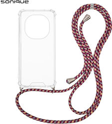 Θήκη Σιλικόνης Κορδόνι Sonique Armor Clear Xiaomi Redmi Note 15 Pro Plus 5g Poco M8 Pro 5g Rainbow Μπορντό Θήκη Σιλικόνης Κορδόνι Sonique Armor Clear Xiaomi Redmi Note 15 Pro Plus 5g Poco M8 Pro 5g Rainbow Μπορντό