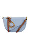 Leather Women's Shoulder Bag Blue