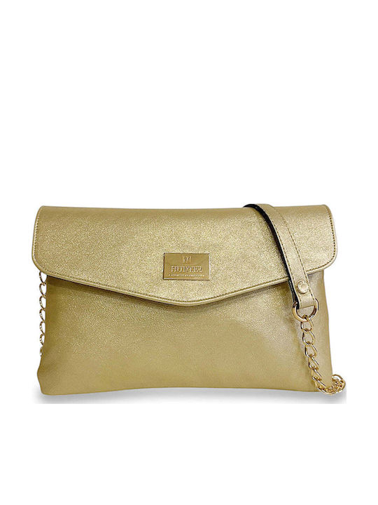 Γυναικεία Τσάντα Envelope Flap Dryon Χρυσό