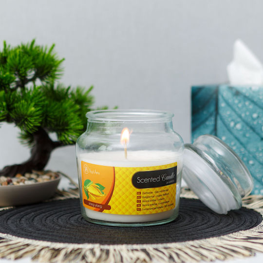 Aromatic Candle In Jar With Perfume Be A Perfect Gift For Loved Ones As Pleasant Scents Charm Everyone Glass Container With Lid Decorative Aspect Magical Atmosphere Long-Lasting Fragrance Easy To Use Note People Sensitive To Fragrance Should Use With Caution The Use Of 310gr