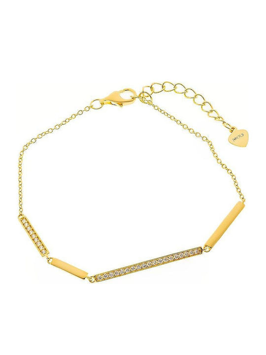 Jools Gold Plated Silver Bracelet with Zircon