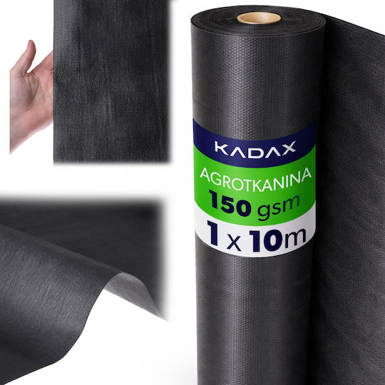 Kadax 47333 Agro Textilien Bodendecker 150gr/m² 1x10m Schwarz