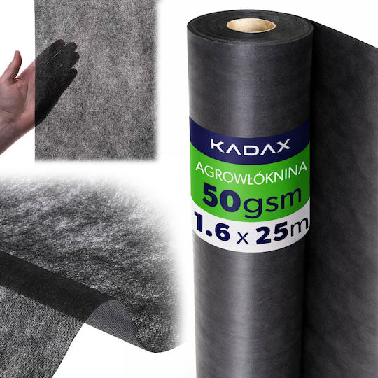 Kadax 47330 Ύφασμα Εδαφοκάλυψης 50gr/m² 1.6x25m Μαύρο