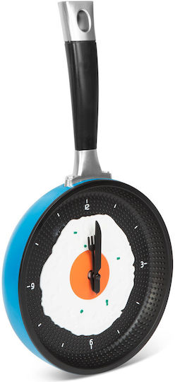 Ceas de Perete Plastic Albastru 36x18.7cm